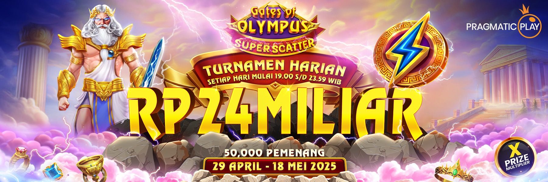 Pragmatic Play - Gates of Olympus Super Scatter Daily Tournaments